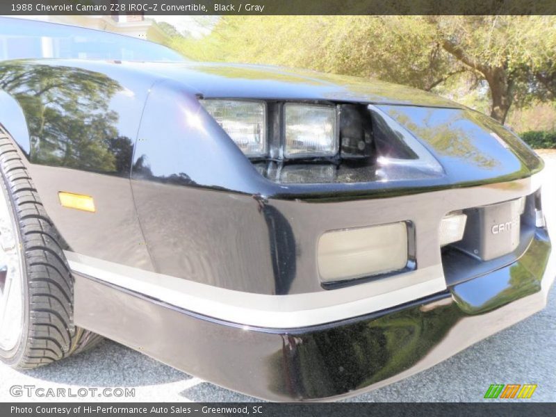 Black / Gray 1988 Chevrolet Camaro Z28 IROC-Z Convertible
