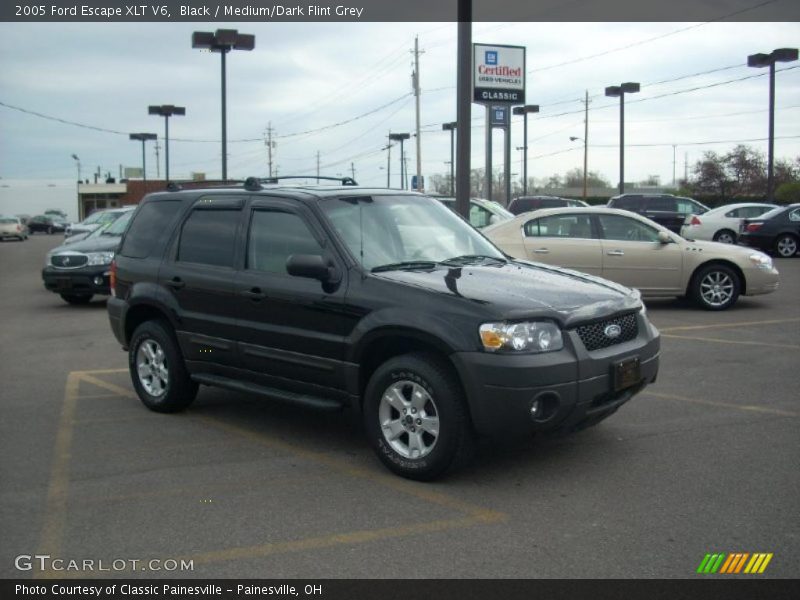 Black / Medium/Dark Flint Grey 2005 Ford Escape XLT V6