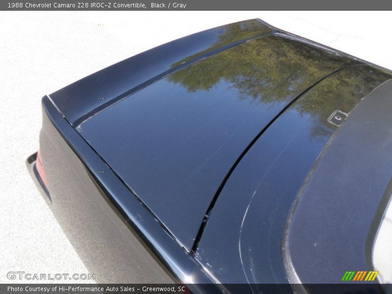 Black / Gray 1988 Chevrolet Camaro Z28 IROC-Z Convertible