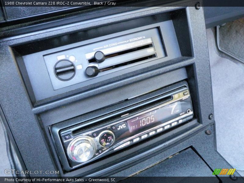 Black / Gray 1988 Chevrolet Camaro Z28 IROC-Z Convertible