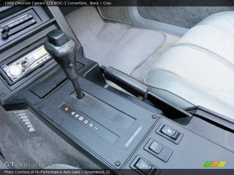 Black / Gray 1988 Chevrolet Camaro Z28 IROC-Z Convertible