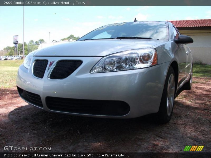 Quicksilver Metallic / Ebony 2009 Pontiac G6 Sedan