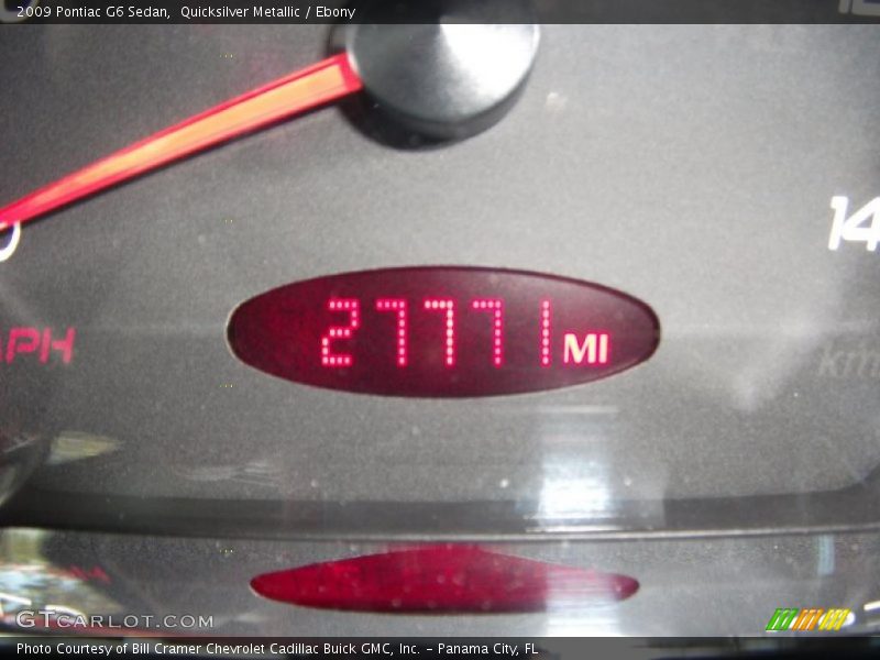 Quicksilver Metallic / Ebony 2009 Pontiac G6 Sedan