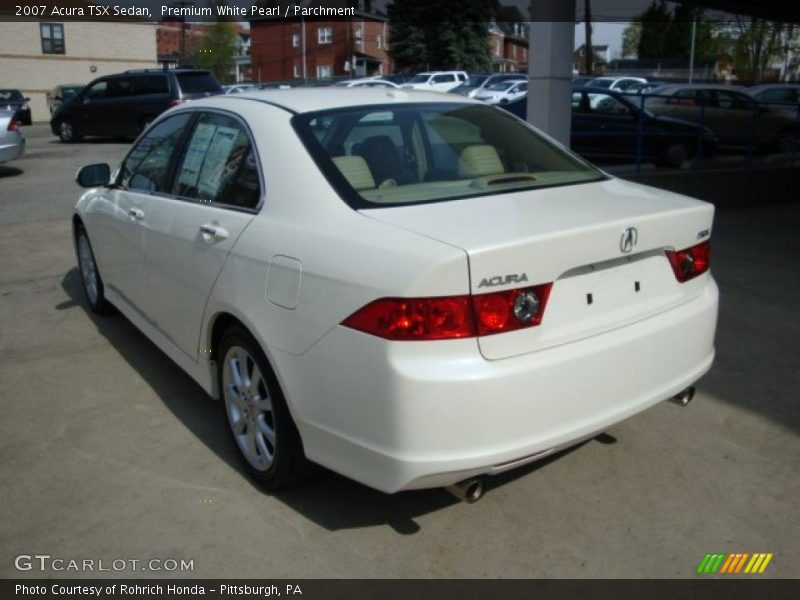Premium White Pearl / Parchment 2007 Acura TSX Sedan