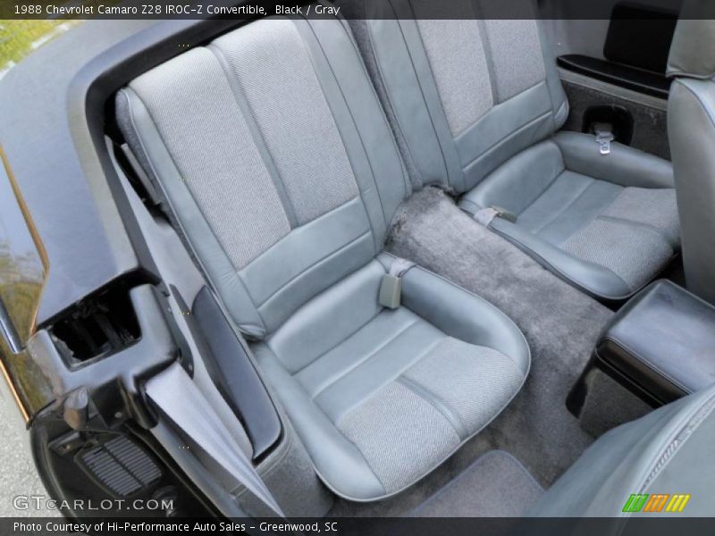 Black / Gray 1988 Chevrolet Camaro Z28 IROC-Z Convertible