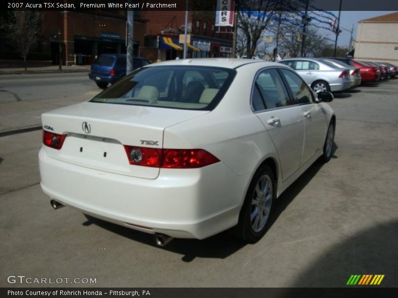 Premium White Pearl / Parchment 2007 Acura TSX Sedan