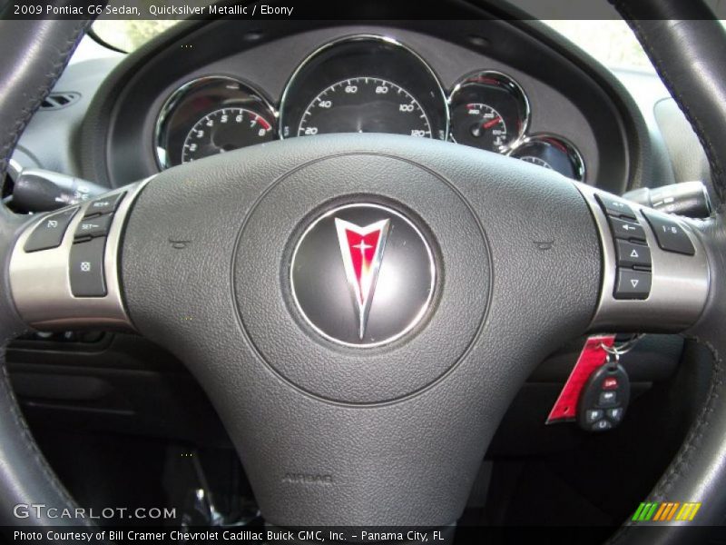 Quicksilver Metallic / Ebony 2009 Pontiac G6 Sedan