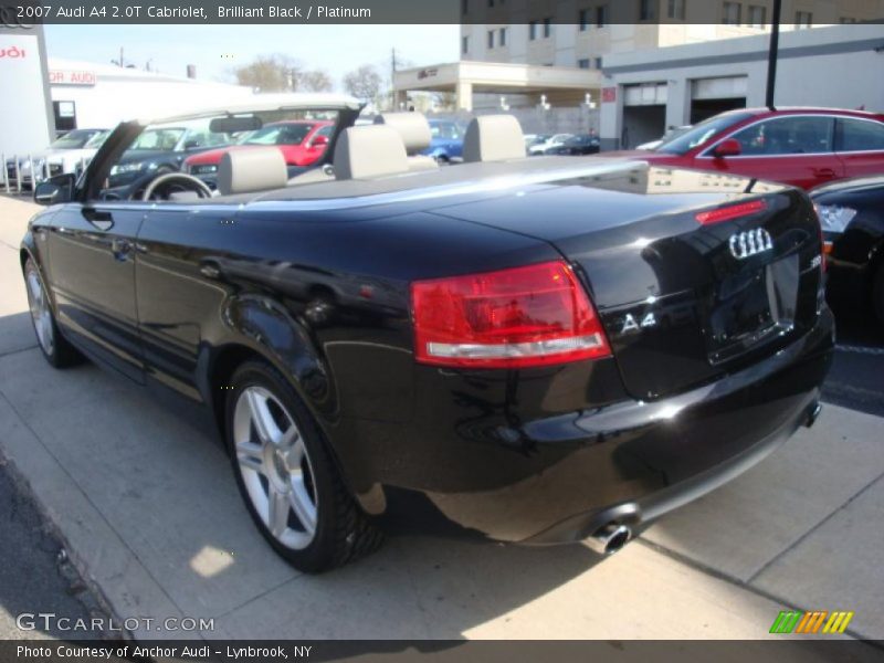 Brilliant Black / Platinum 2007 Audi A4 2.0T Cabriolet