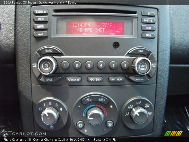 Quicksilver Metallic / Ebony 2009 Pontiac G6 Sedan