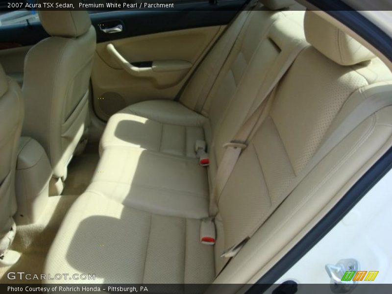 Premium White Pearl / Parchment 2007 Acura TSX Sedan