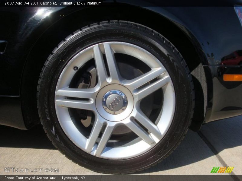 Brilliant Black / Platinum 2007 Audi A4 2.0T Cabriolet