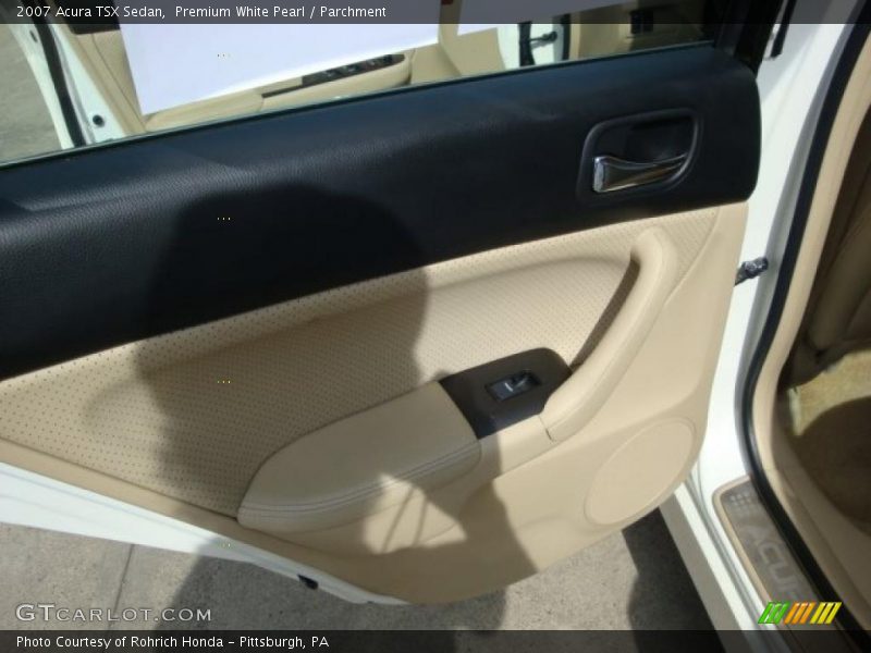 Premium White Pearl / Parchment 2007 Acura TSX Sedan