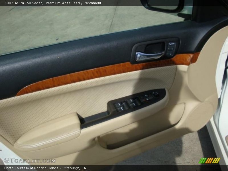 Premium White Pearl / Parchment 2007 Acura TSX Sedan