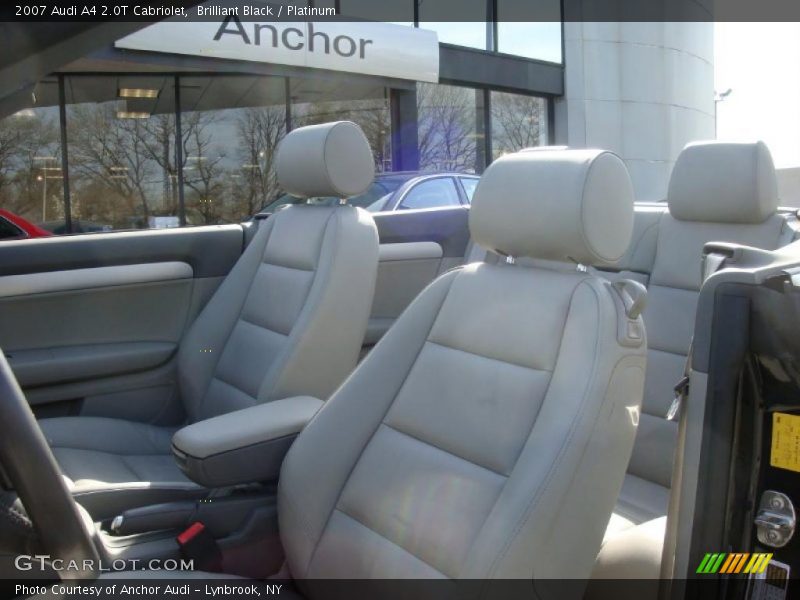 Brilliant Black / Platinum 2007 Audi A4 2.0T Cabriolet