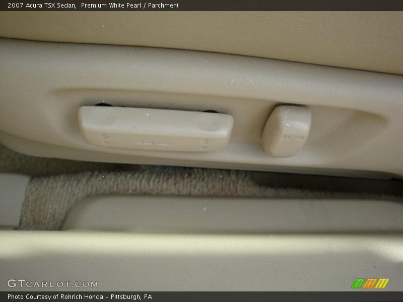 Premium White Pearl / Parchment 2007 Acura TSX Sedan