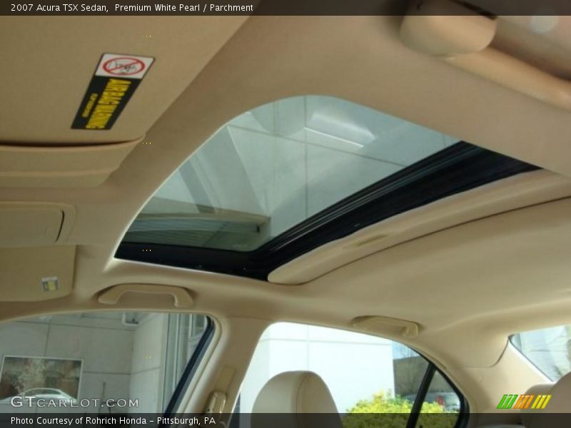 Premium White Pearl / Parchment 2007 Acura TSX Sedan