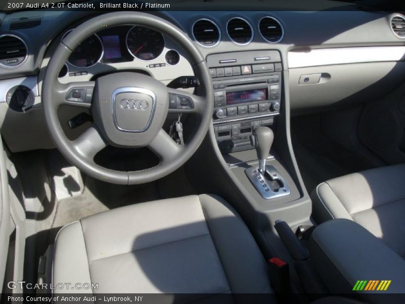 Brilliant Black / Platinum 2007 Audi A4 2.0T Cabriolet