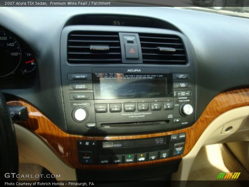 Premium White Pearl / Parchment 2007 Acura TSX Sedan