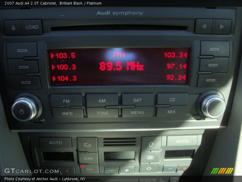 Brilliant Black / Platinum 2007 Audi A4 2.0T Cabriolet