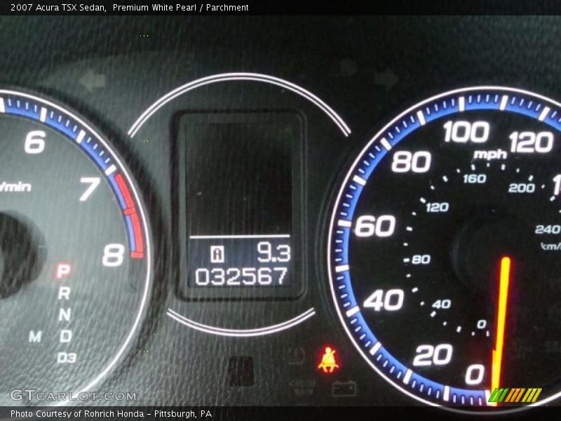 Premium White Pearl / Parchment 2007 Acura TSX Sedan