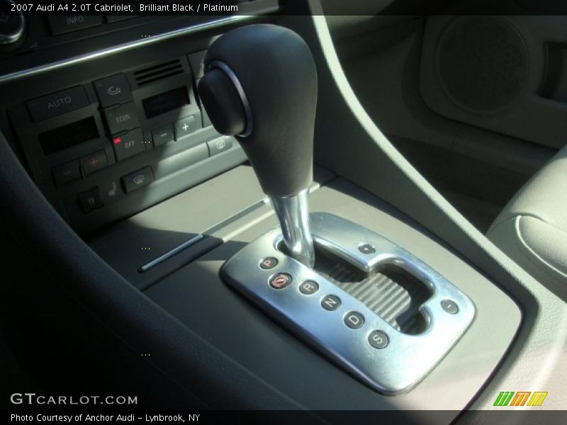 Brilliant Black / Platinum 2007 Audi A4 2.0T Cabriolet