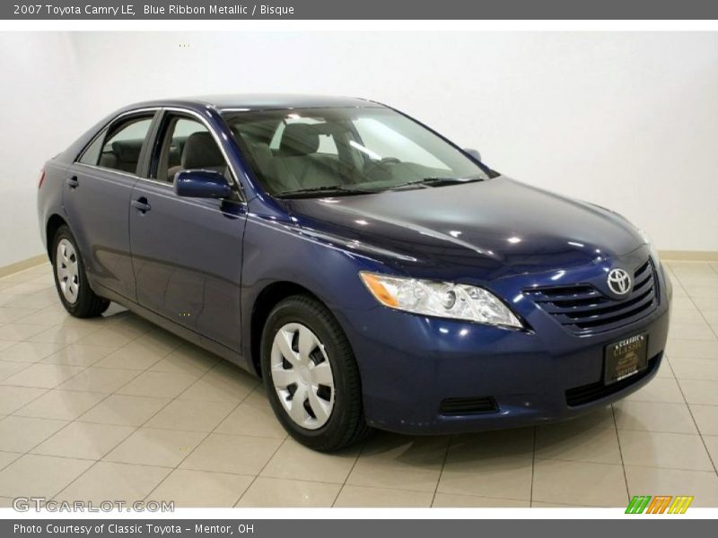 Blue Ribbon Metallic / Bisque 2007 Toyota Camry LE