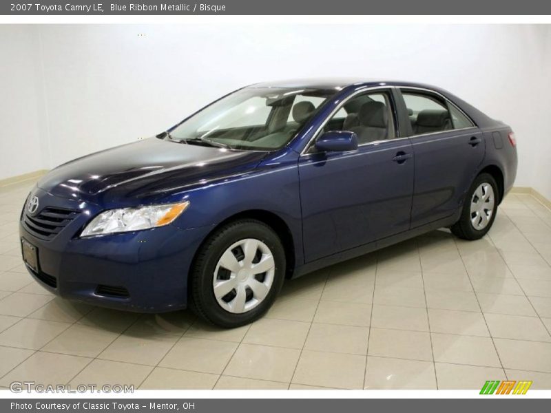 Blue Ribbon Metallic / Bisque 2007 Toyota Camry LE