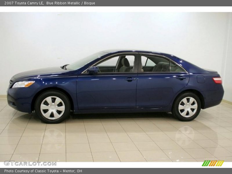 Blue Ribbon Metallic / Bisque 2007 Toyota Camry LE