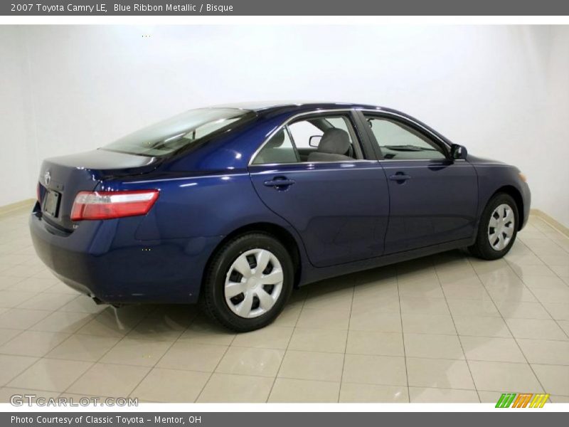 Blue Ribbon Metallic / Bisque 2007 Toyota Camry LE