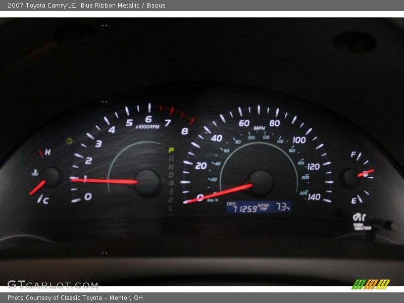 Blue Ribbon Metallic / Bisque 2007 Toyota Camry LE