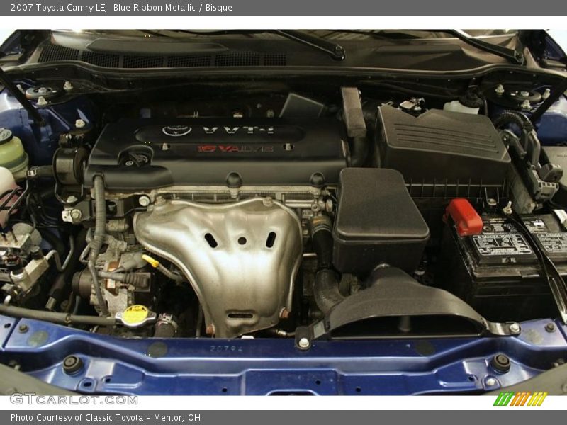 Blue Ribbon Metallic / Bisque 2007 Toyota Camry LE