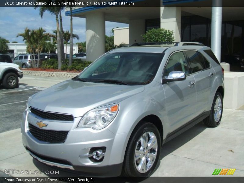 Silver Ice Metallic / Jet Black/Light Titanium 2010 Chevrolet Equinox LTZ