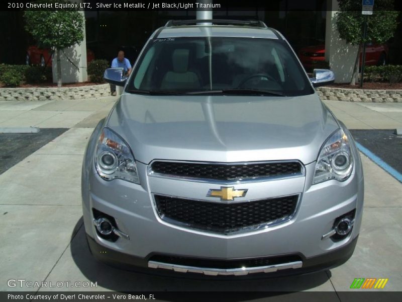 Silver Ice Metallic / Jet Black/Light Titanium 2010 Chevrolet Equinox LTZ