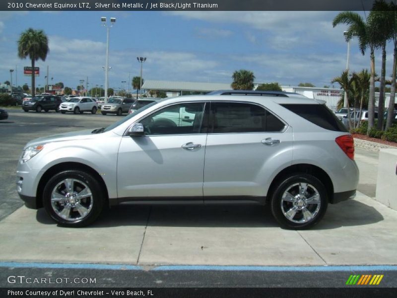Silver Ice Metallic / Jet Black/Light Titanium 2010 Chevrolet Equinox LTZ