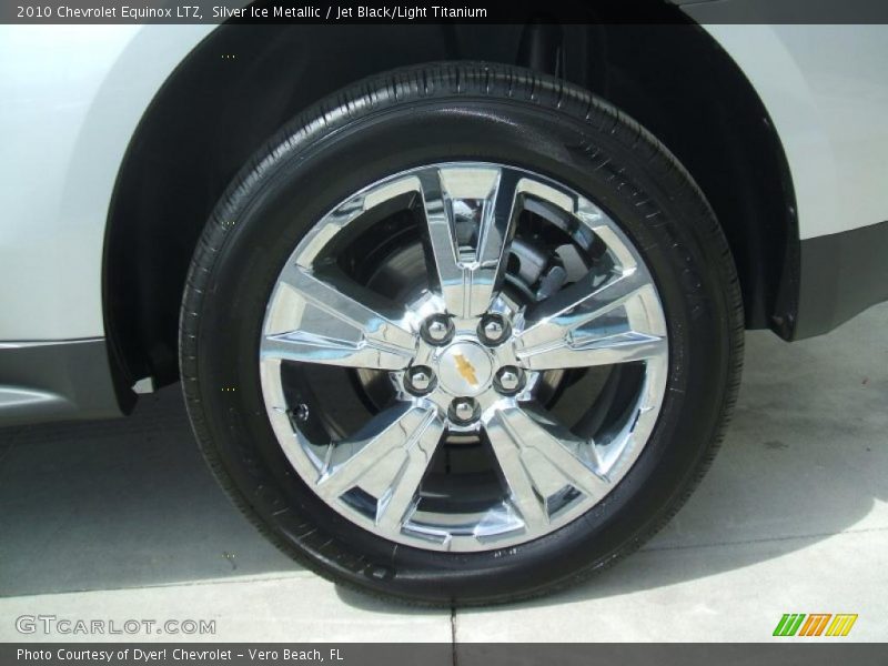 Silver Ice Metallic / Jet Black/Light Titanium 2010 Chevrolet Equinox LTZ