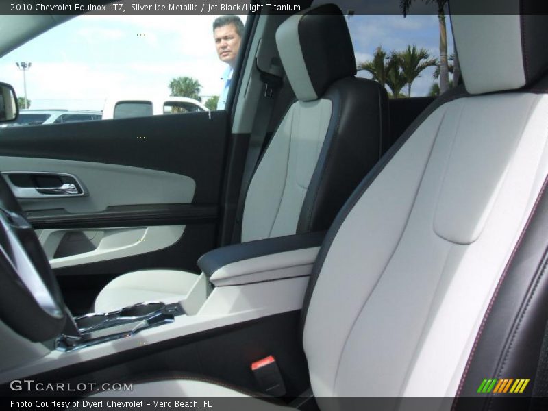 Silver Ice Metallic / Jet Black/Light Titanium 2010 Chevrolet Equinox LTZ