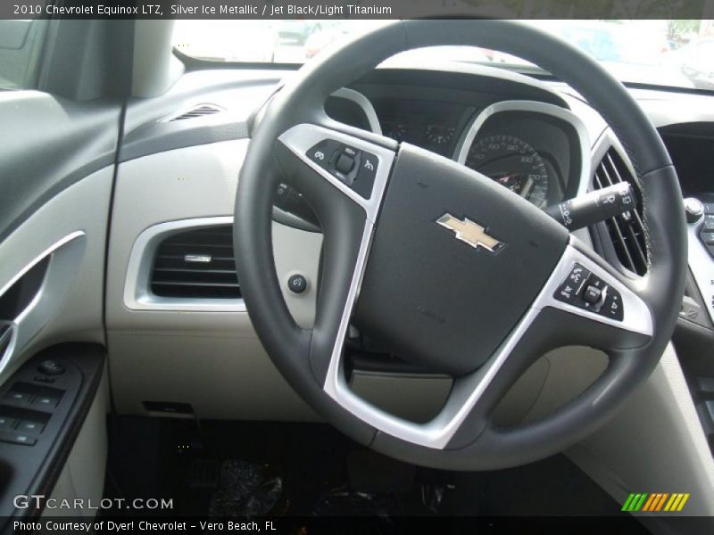 Silver Ice Metallic / Jet Black/Light Titanium 2010 Chevrolet Equinox LTZ