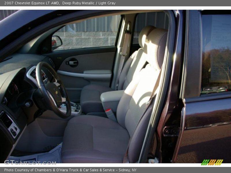 Deep Ruby Metallic / Light Gray 2007 Chevrolet Equinox LT AWD
