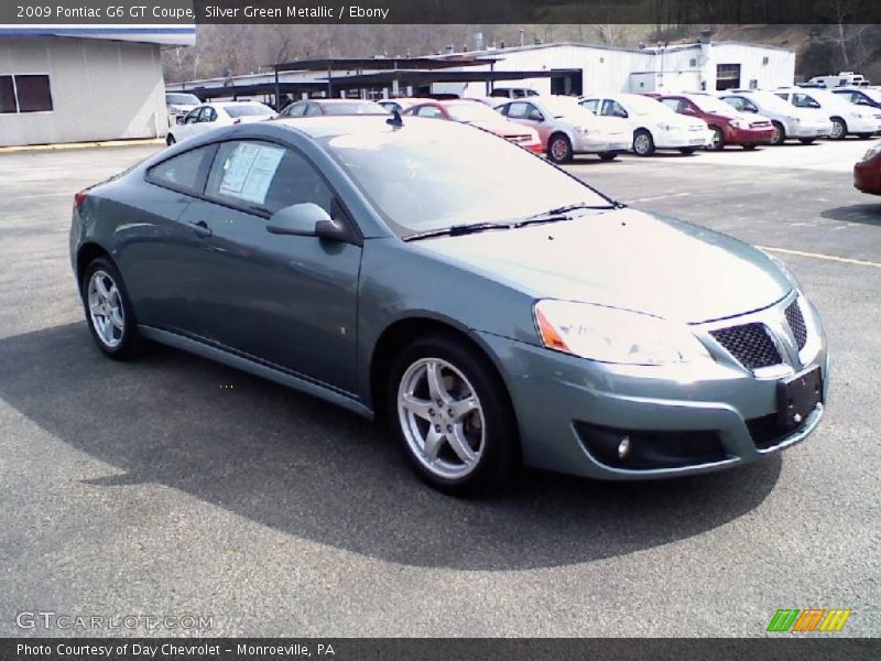 Silver Green Metallic / Ebony 2009 Pontiac G6 GT Coupe