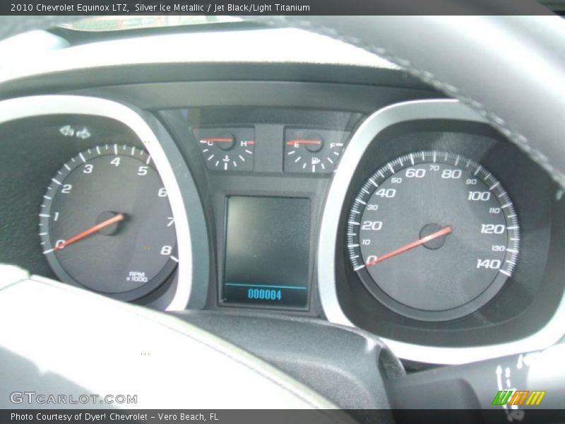Silver Ice Metallic / Jet Black/Light Titanium 2010 Chevrolet Equinox LTZ