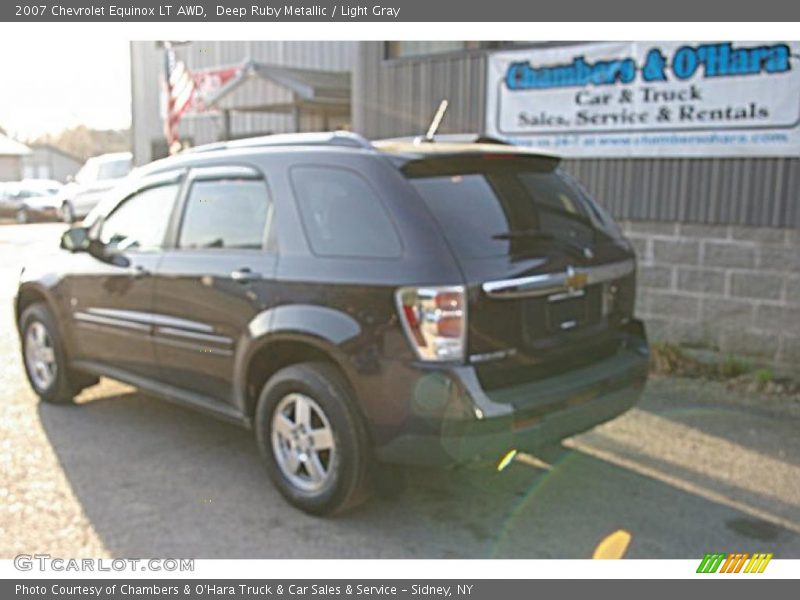 Deep Ruby Metallic / Light Gray 2007 Chevrolet Equinox LT AWD