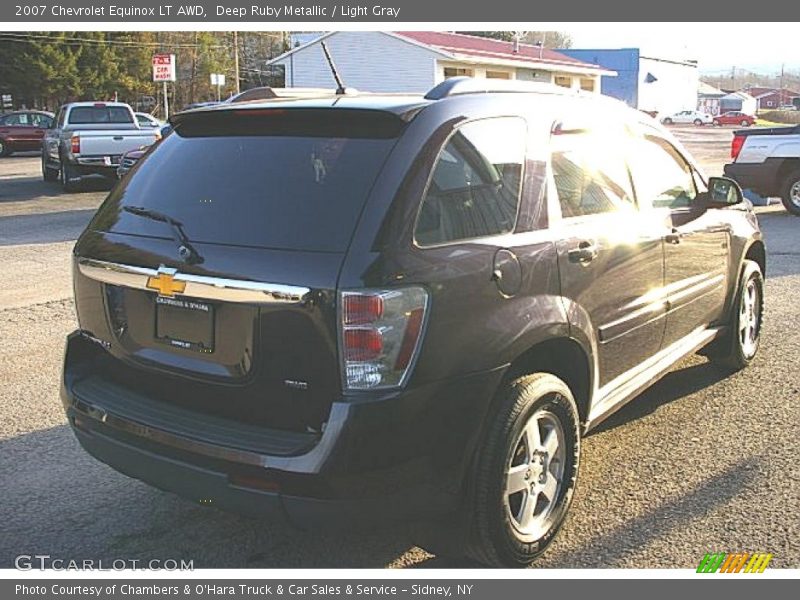 Deep Ruby Metallic / Light Gray 2007 Chevrolet Equinox LT AWD