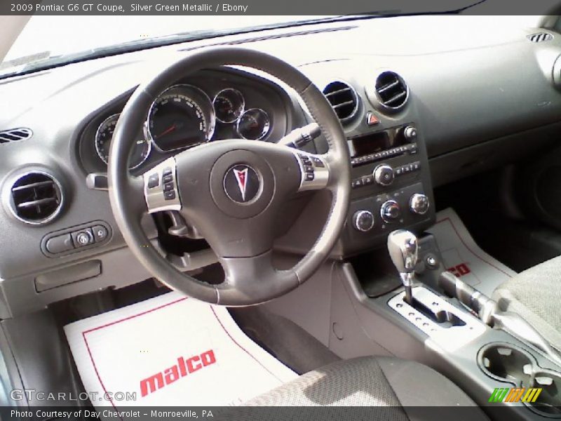 Silver Green Metallic / Ebony 2009 Pontiac G6 GT Coupe