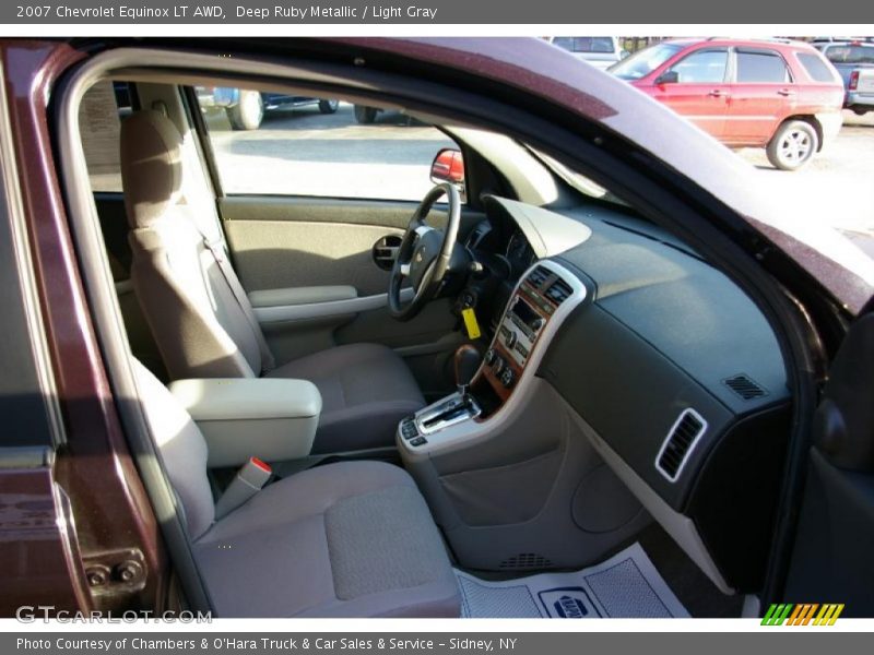 Deep Ruby Metallic / Light Gray 2007 Chevrolet Equinox LT AWD