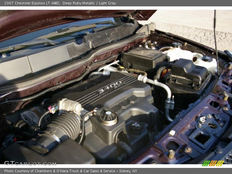 Deep Ruby Metallic / Light Gray 2007 Chevrolet Equinox LT AWD