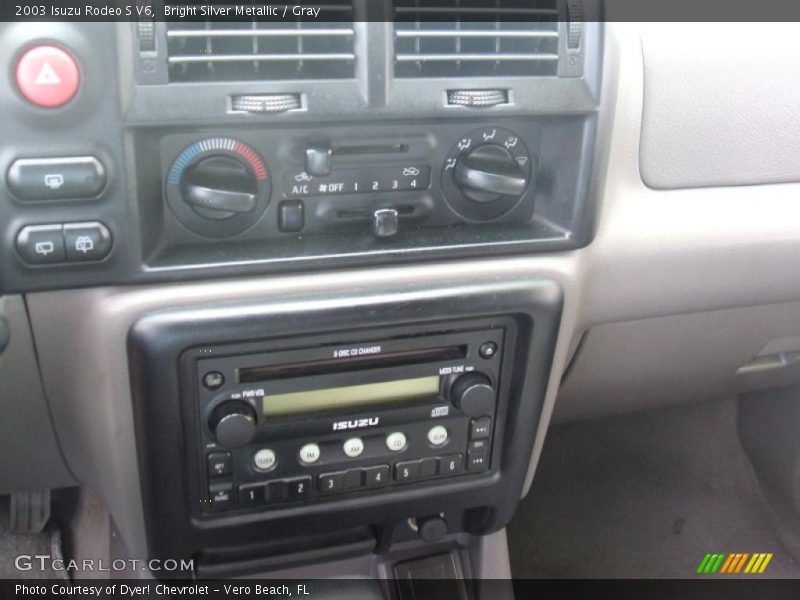 Bright Silver Metallic / Gray 2003 Isuzu Rodeo S V6