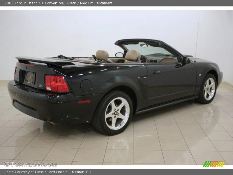 Black / Medium Parchment 2003 Ford Mustang GT Convertible