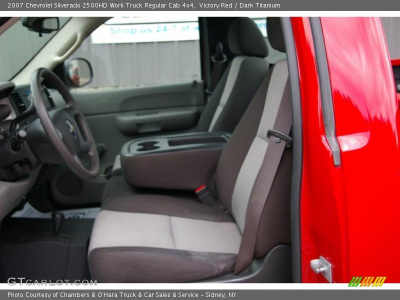 Victory Red / Dark Titanium 2007 Chevrolet Silverado 2500HD Work Truck Regular Cab 4x4