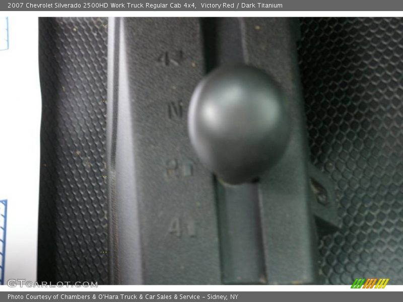 Victory Red / Dark Titanium 2007 Chevrolet Silverado 2500HD Work Truck Regular Cab 4x4