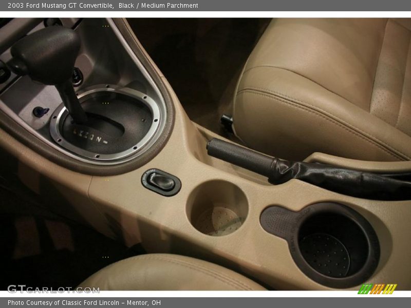Black / Medium Parchment 2003 Ford Mustang GT Convertible